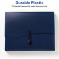 Avery Slide & View Letter Organizer Folder, Navy, 8 1/2" Width x 11" Length, AVE73545