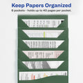 Avery Slide & View Letter Organizer Folder, Sage, 8 1/2" Width x 11" Length, AVE73546