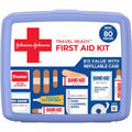 Johnson & Johnson Consumer . Johnson & Johnson Travel Ready First Aid Kit, Blue, JOJ202068