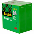 3M Scotch Magic Tape, Clear, 6 / Bundle, MMM8103472BD