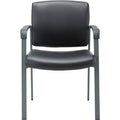 Lorell Healthcare Upholstery Guest Chair, Black, LLR30950