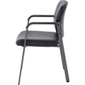 Lorell Healthcare Upholstery Guest Chair, Black, LLR30950