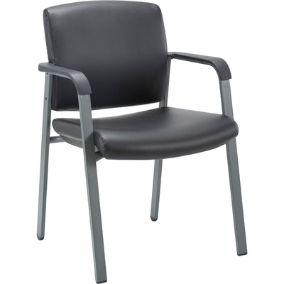 Lorell Healthcare Upholstery Guest Chair, Black, LLR30950