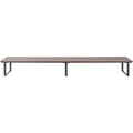 Lorell Quick-Install Monitor Laptop Riser, Teak, LLR99557
