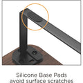 Lorell Quick-Install Monitor Laptop Riser, Teak, LLR99557