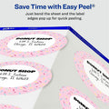 Avery Glossy White Labels, 3" Round, 60 Labels (22891), 60 / Pack, AVE22891
