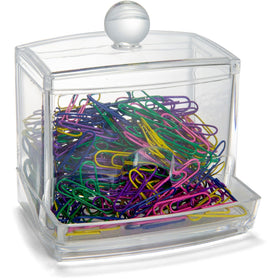 Officemate Paper Clip Dispenser, Clear, OIC93697