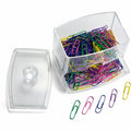 Officemate Paper Clip Dispenser, Clear, OIC93697