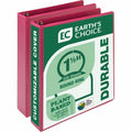 Samsill Earth's Choice Plant-based View Binders, Berry, 8 1/2" Width x 11" Length, 2 / Pack, SAMMP286576