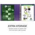 Samsill Earth's Choice Plant-based View Binders, Purple, 8 1/2" Width x 11" Length, 2 / Pack, SAMMP286508