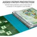 Samsill Earth's Choice Plant-based View Binders, Turquoise, 8 1/2" Width x 11" Length, 2 / Pack, SAMMP286577
