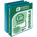 Samsill Earth's Choice Plant-based View Binders, Turquoise, 8 1/2" Width x 11" Length, 2 / Pack, SAMMP286577