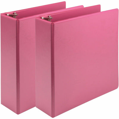 Samsill Earth's Choice Plant-based View Binders, Berry Pink, 8 1/2" Width x 11" Length, 2 / Pack, SAMU86876