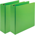 Samsill Earth's Choice Plant-based View Binders, Lime Green, 8 1/2" Width x 11" Length, 2 / Pack, SAMU86878