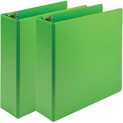 Samsill Earth's Choice Plant-based View Binders, Lime Green, 8 1/2" Width x 11" Length, 2 / Pack, SAMU86878