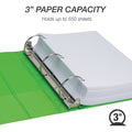 Samsill Earth's Choice Plant-based View Binders, Lime Green, 8 1/2" Width x 11" Length, 2 / Pack, SAMU86878