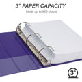 Samsill Earth's Choice Plant-based View Binders, Purple, 8 1/2" Width x 11" Length, 2 / Pack, SAMU86808