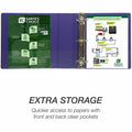 Samsill Earth's Choice Plant-based View Binders, Purple, 8 1/2" Width x 11" Length, 2 / Pack, SAMU86808