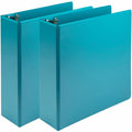 Samsill Earth's Choice Plant-based View Binders, Turquoise, 8 1/2" Width x 11" Length, 2 / Pack, SAMU86877