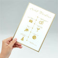 Avery Invitation Cards with Metallic Gold Borders, White, 30 / Pack, AVE3325