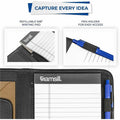 Samsill Letter Pad Folio, Black, 8 1/2" Width x 11" Length, SAM70811