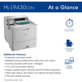 Brother Workhorse HLL9430CDN Desktop Wireless Laser Printer - Color, BRTHLL9430CDN