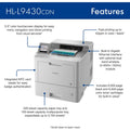 Brother Workhorse HLL9430CDN Desktop Wireless Laser Printer - Color, BRTHLL9430CDN