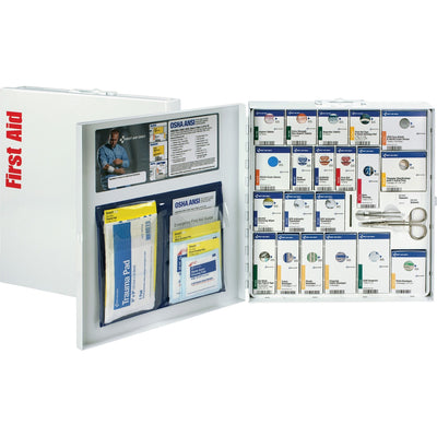First Aid Only Large SC First Aid Meds Cabinet, White, 1 Kit, FAO746000021