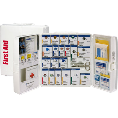 First Aid Only A+ Plastic SC First Aid Cabinet, White, 1 Kit, FAO90580021