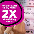 3M Post-it Recycled Super Sticky Notes, Assorted Oasis, 24 / Pack, MMM654R24SSTCP