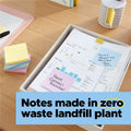 3M Post-it Recycled Super Sticky Notes, Assorted Oasis, 24 / Pack, MMM654R24SSTCP