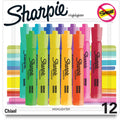 Newell Sharpie SmearGuard Tank Style Highlighters, 12 / Pack, SAN2157492