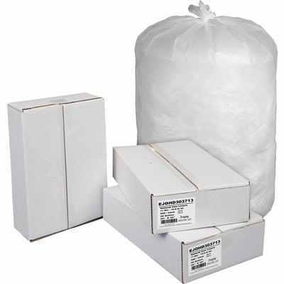 Genuine Joe Everyday High-Density Can Liners, Natural, 500 / Carton, EJOHD303713