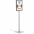 Durable Office Info Basic Floor Stand, Charcoal Gray, DBL501157