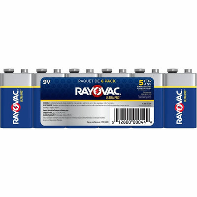 Energizer Holdings Rayovac Ultra Pro Battery, 6 / Pack, RAYAL9V6