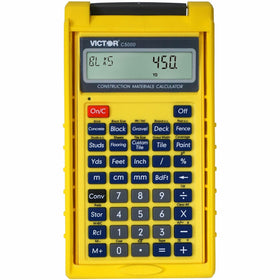 Victor C5000 Construction Materials Calculator, Yellow, VCTC5000
