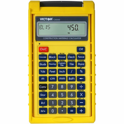 Victor C5000 Construction Materials Calculator, Yellow, VCTC5000