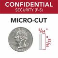ACCO GBC Momentum Paper Shredder, M12-12, Micro-Cut, Anti-Jam, 12 Sheets, Black, GBCWSM177003