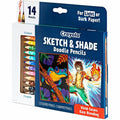 Crayola Sketch & Shade Doodle Pencils, HB, 14 / Pack, CYO682116