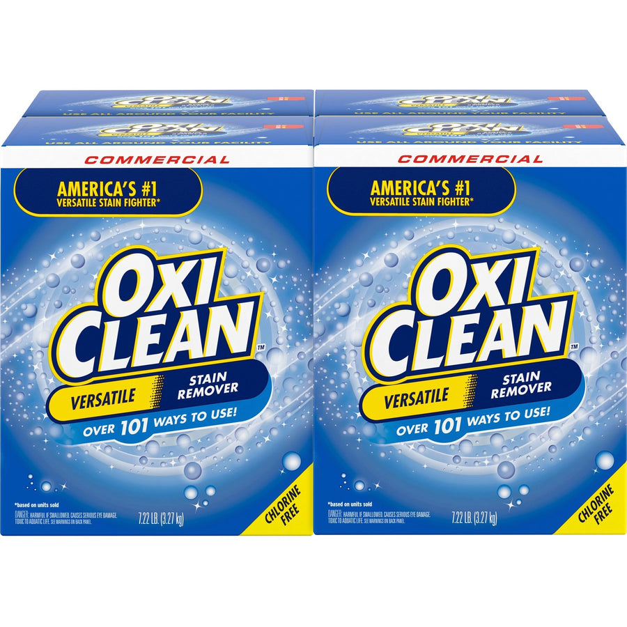 OxiClean Stain Remover Powder, Blue, Color Safe, 4 / Carton, CDC00069CT
