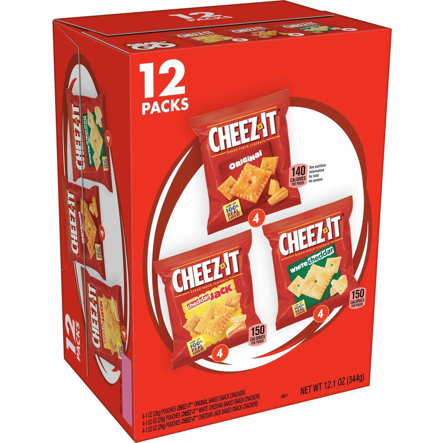 Cheez-It Variety Pack, Individually Wrapped, 12 / Box, KEB94027