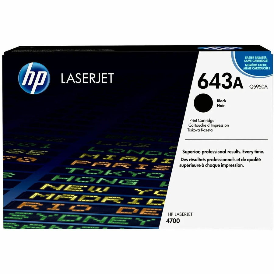 HP 643A ) Original Laser Toner Cartridge - Single Pack - Black -, /CT — view 1