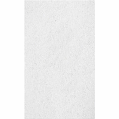 Genuine Joe Polishing Floor Pad, White, 5 / Carton, GJOH8066