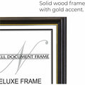 Glolite Nudell nudell Document Frame, Black, NUD17081