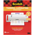 3M Scotch Laminating Pouch, Clear, 1 Pack, MMMTP385450M