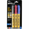 Avery Marks A Lot UltraDuty Markers, Chisel Tip, 3 Assorted Markers (29864), 1 Pack, AVE29864