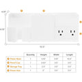 Amax Bostitch Konnect Desk Organizer with Power Station, White, BOSKT2BASEKIT1W