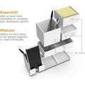 Amax Bostitch Konnect Desk Organizer with Power Station, White, BOSKT2BASEKIT1W