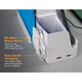 Amax Bostitch Konnect Desk Organizer with Power Station, White, BOSKT2BASEKIT1W