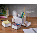 Amax Bostitch Konnect Desk Organizer with Power Station, White, BOSKT2BASEKIT1W